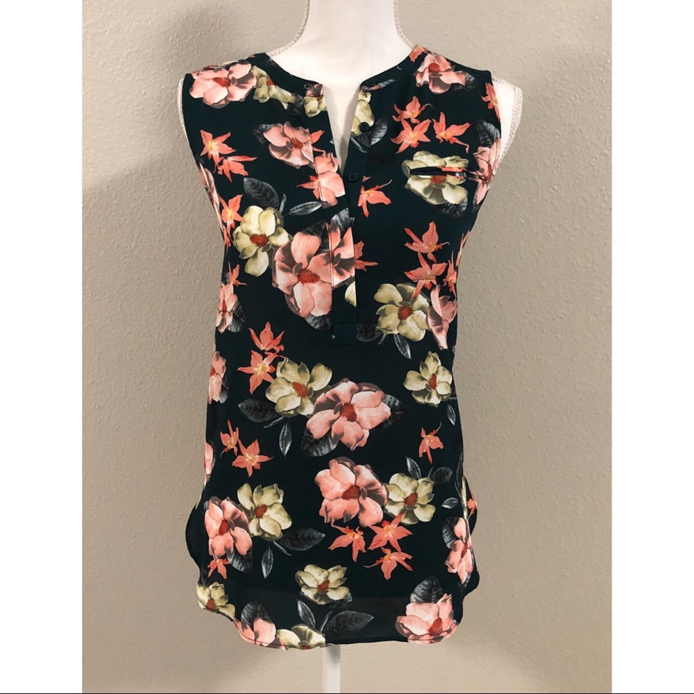 Floral Career Top